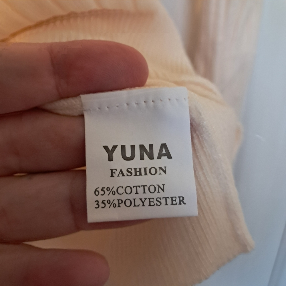 Yuna Cream Sweater with Pearl Button Detail - Picture 7 of 9